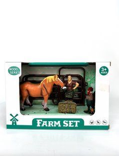 Набор детских игрушек Ферма 4 фигурки + изгородь Farm Set 1-SHVAB-36(1) фото