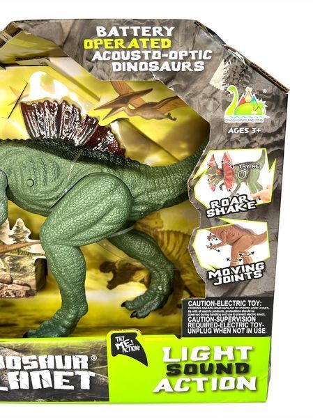 Игрушка Динозавр на кнопке с подсветкой и звуковыми эффектами Dinosaur Planet 1-SHVAB-32(1) фото