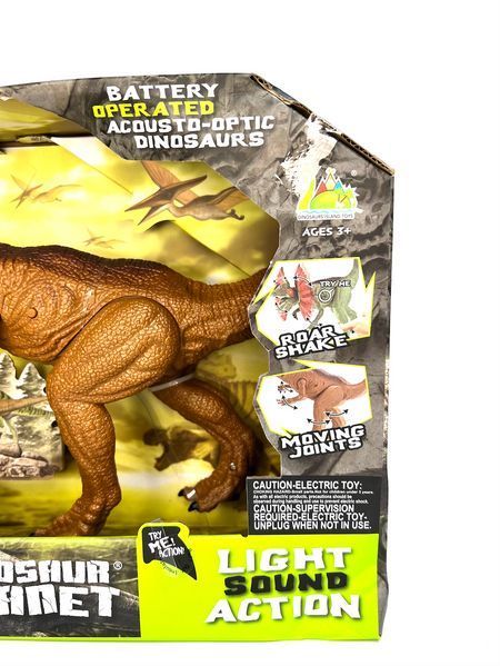 Игрушка Динозавр на кнопке с подсветкой и звуковыми эффектами Dinosaur Planet 1-SHVAB-32(2) фото