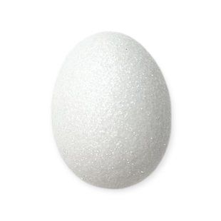 Яйце великоднє біле блискуче 4 см ee-shine-white-4-10 фото