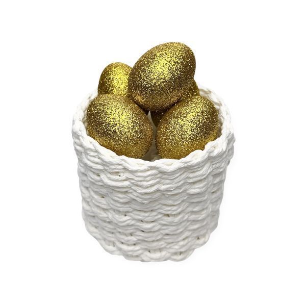 Яйцо пасхальное золотистое блестящее 14 см ee-shine-gold-14-1 фото