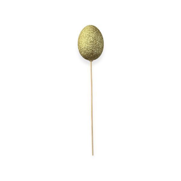 Яйце великоднє єврозолото блискуче 4 см ee-shine-egold-4-10 фото