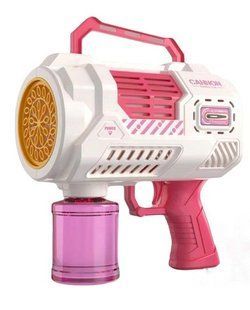 Іграшковий пістолет для мильних бульбашок Bubble Action рожевий AL-2029-pink фото