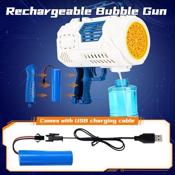 Игрушечный пистолет для мыльных пузырей Bubble Action розовый AL-2029-pink фото