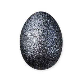 Яйцо пасхальное графитовое блестящее 14 см ee-shine-graphite-14-1 фото
