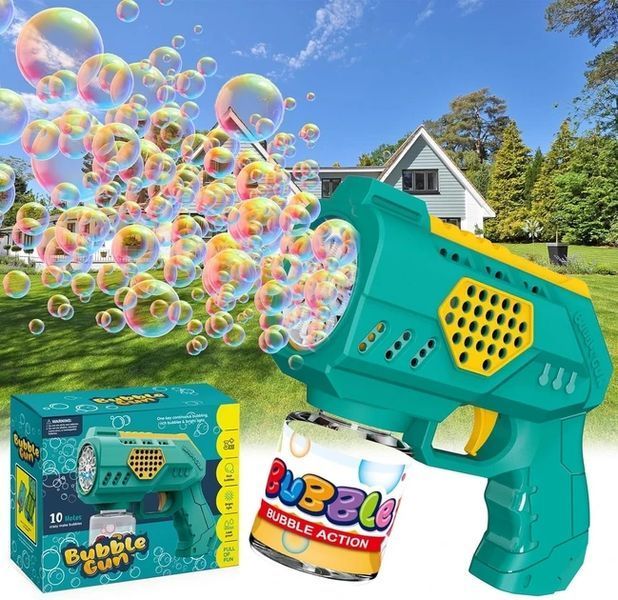 Іграшковий пістолет для мильних бульбашок Bubble Gun рожевий AL-2032-pink фото