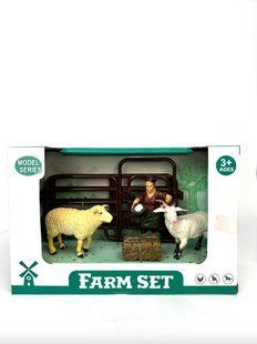 Набор детских игрушек Ферма 4 фигурки + изгородь Farm Set 1-SHVAB-36(3) фото