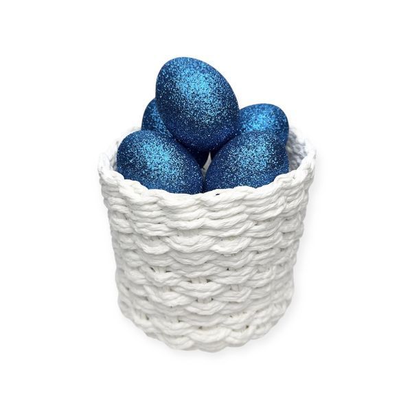 Яйце великоднє синє блискуче 20 см ee-shine-blue-20-1 фото