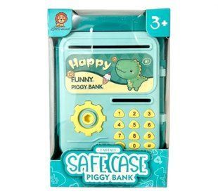 Детская копилка-сейф "Safe case Piggy Bank" голубая safe-blue фото