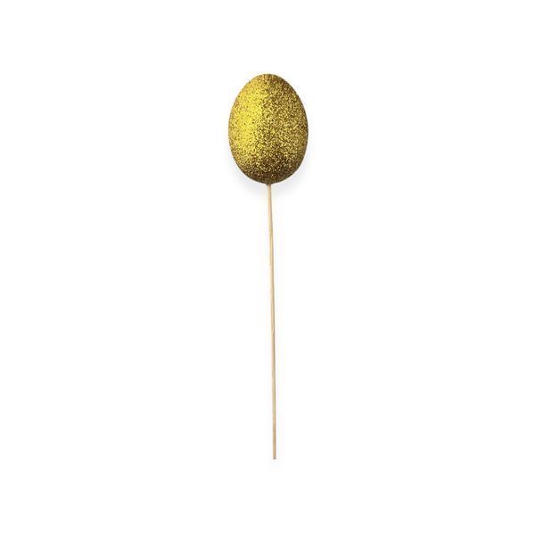 Яйце великоднє золотисте блискуче 6 см ee-shine-gold-6-10 фото
