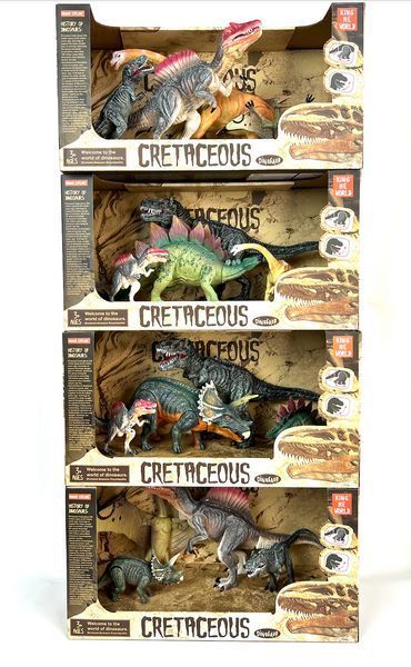 Ігровий набір фігурок динозаврів 4шт. Cretaceous 1-SHVAB-19(3) фото