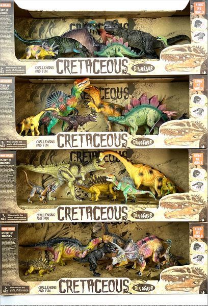 Игровой набор фигурок динозавров 6 шт. Cretaceous 1-SHVAB-18(1) фото