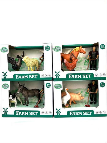 Набір дитячих іграшок Ферма 3 фігурки Farm Set 1-SHVAB-38(4) фото
