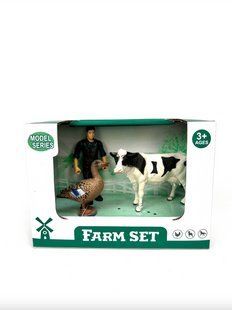Набір дитячих іграшок Ферма 3 фігурки Farm Set 1-SHVAB-37(1) фото
