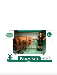 Набір дитячих іграшок Ферма 3 фігурки Farm Set 1-SHVAB-37(4) фото