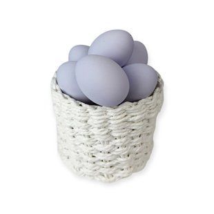 Декоративне яйце великоднє лавандове матове 6 см e-matte-lavender-6-10 фото
